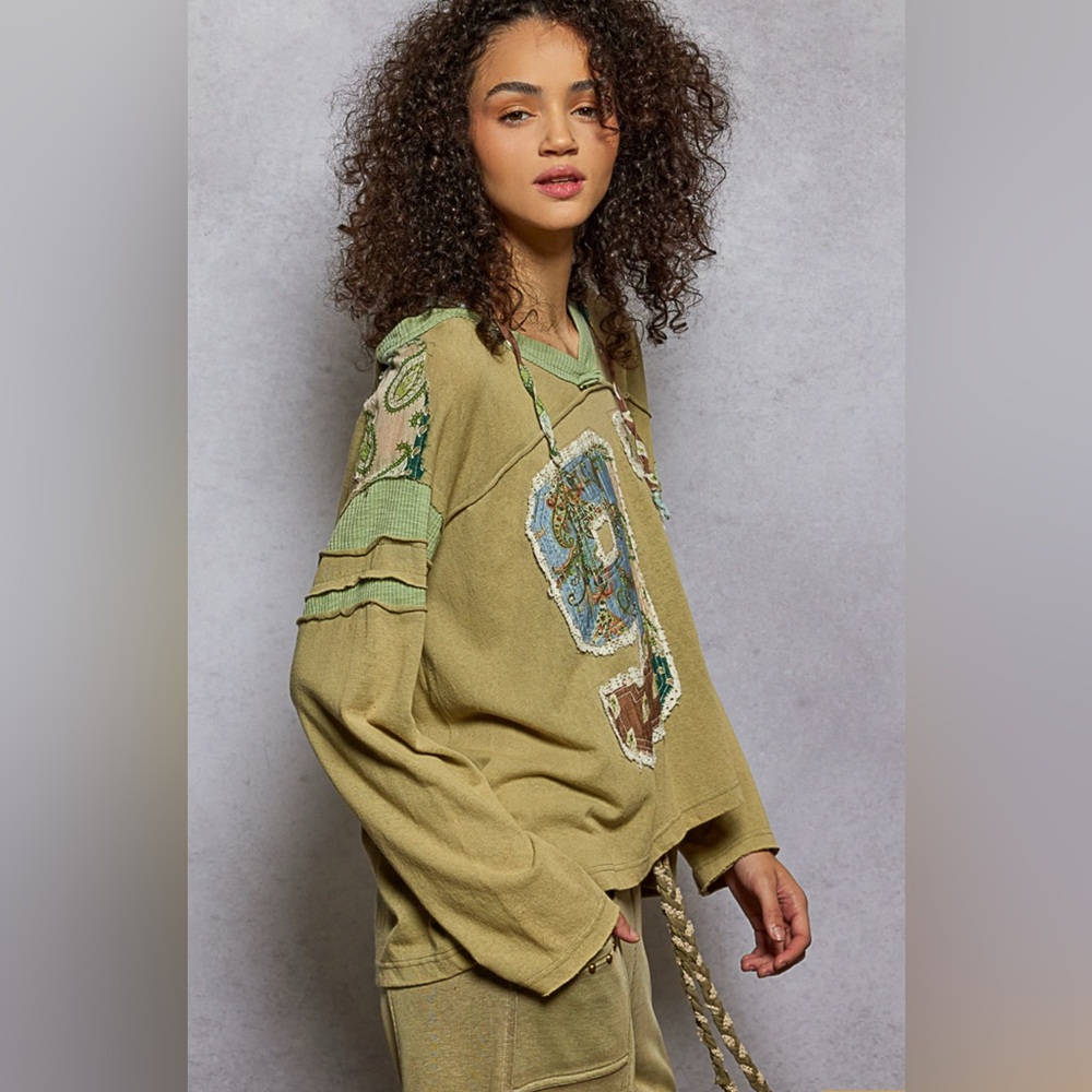 Boho Patchwork Hoodie